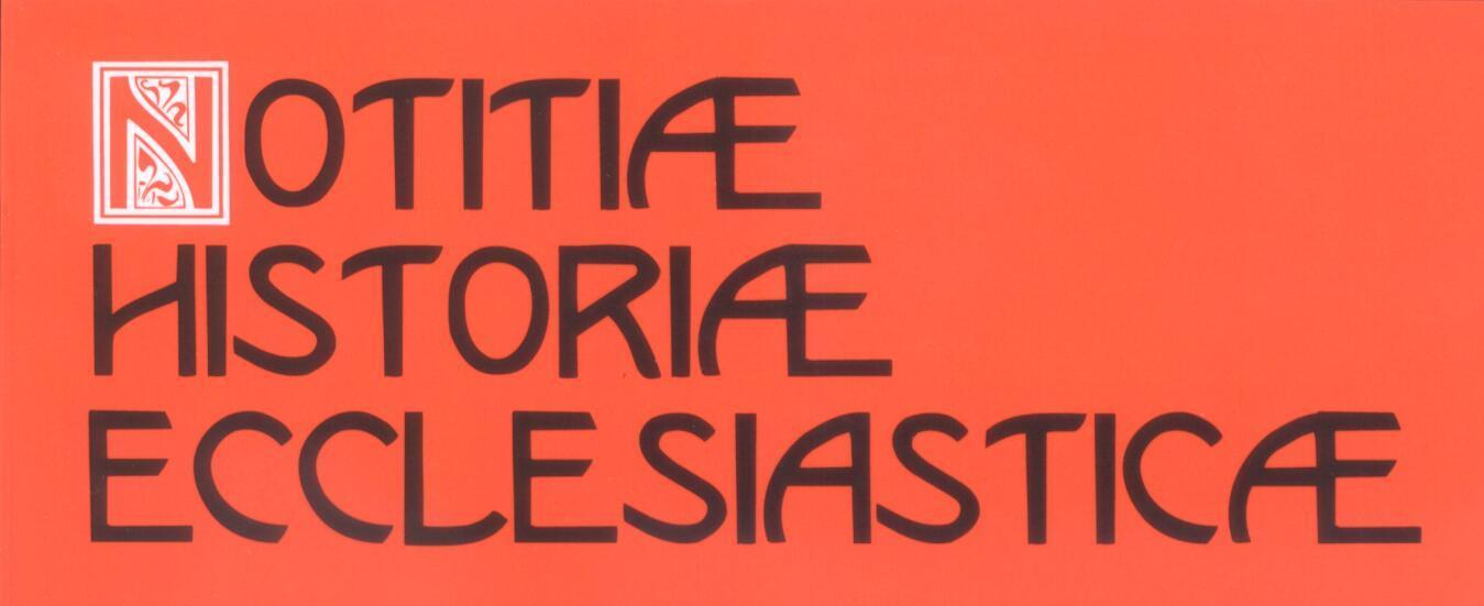 Notitiæ historiæ ecclesiasticæ – logo časopisu